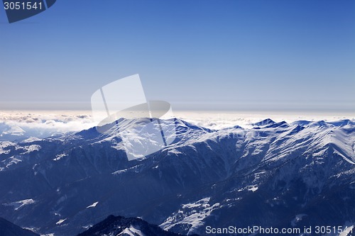 Image of View from ski resort in morning