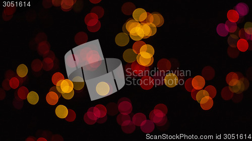 Image of Red and yellow club lights