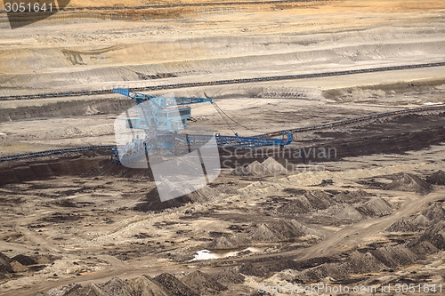 Image of Industrial mining machine in mine