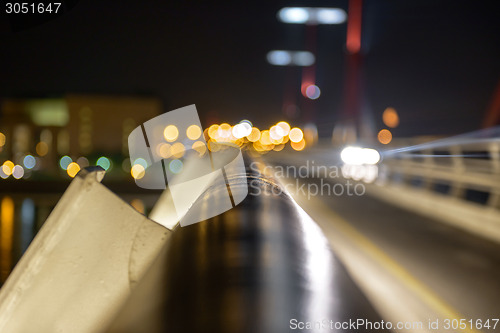 Image of Empty bridge at night