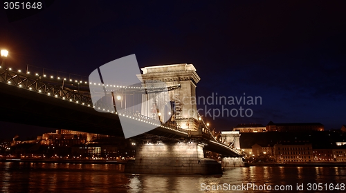 Image of Chain Bridge in Budapest, Hungary