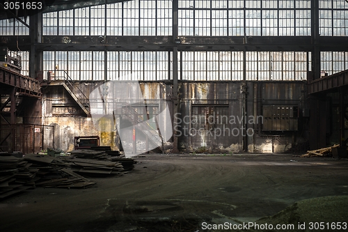 Image of Large industrial hall under construction