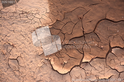 Image of Dry soil closeup before rain