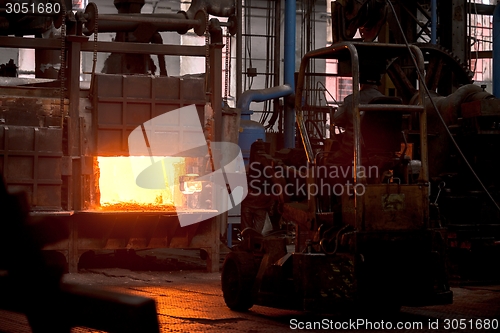 Image of Hot iron in smeltery