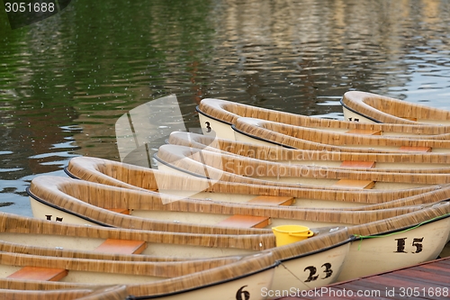 Image of Wooden canoes 