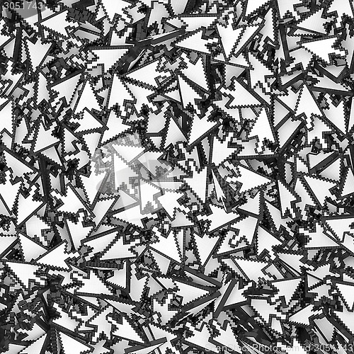Image of Background composed of many cursor arrows