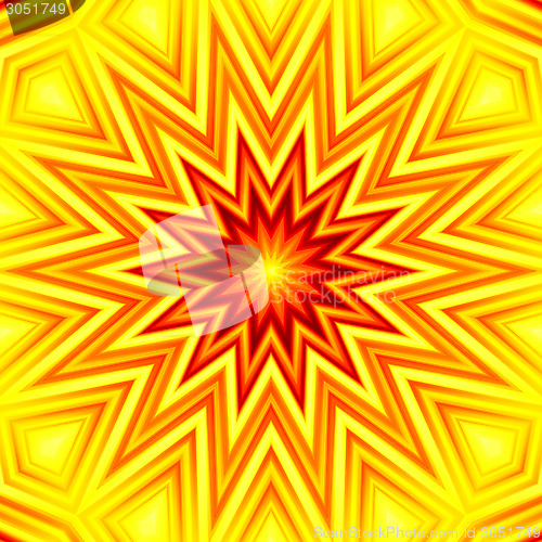 Image of Yellow-red star abstract background