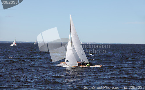 Image of  Sailing yacht in motion