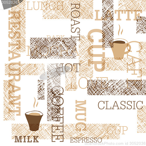 Image of Coffee Themed Seamless Pattern