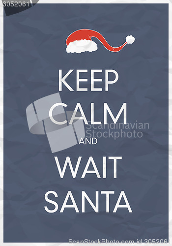 Image of Keep Calm And Wait Santa