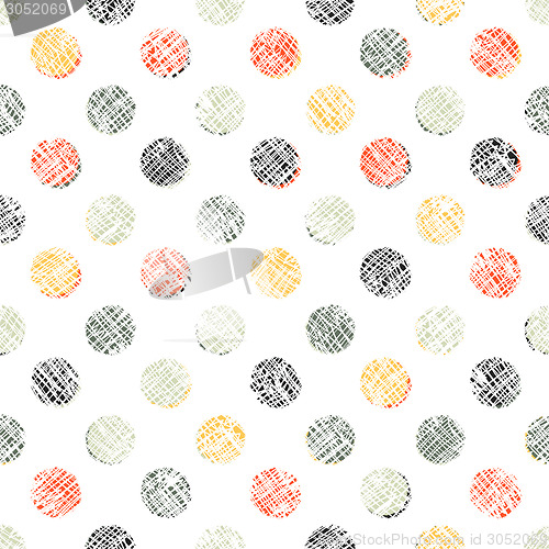 Image of Seamless Polka Dot Pattern Textured