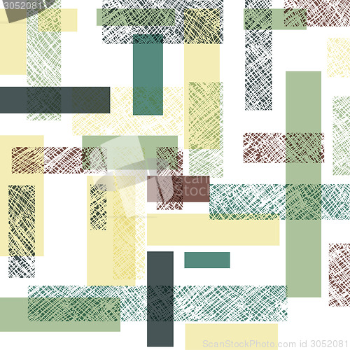 Image of Retro Rectangles Seamless Pattern