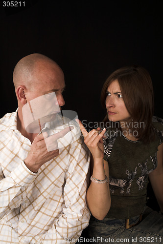 Image of couple arguing