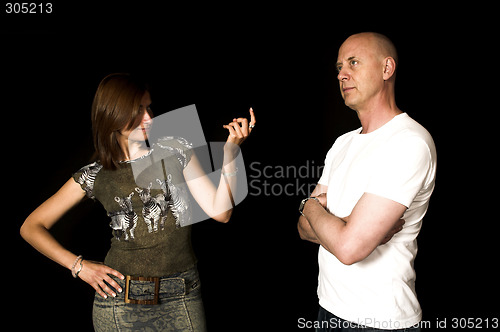 Image of couple arguing