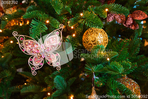 Image of Christmas tree closeup