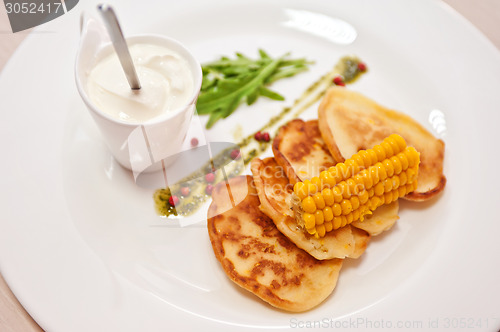 Image of corn pancakes