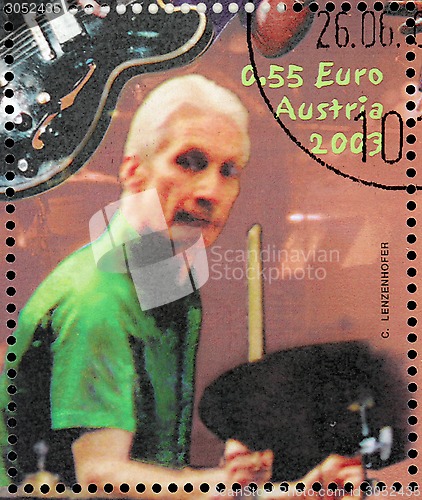 Image of Charlie Watts Stamp