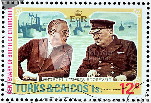 Image of Churchill meets Roosevelt