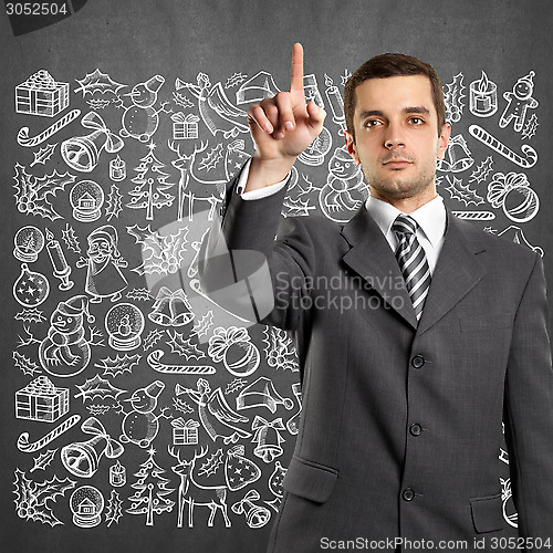 Image of Man Looking For Christmas Gifts