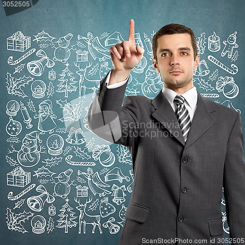 Image of Man Looking For Christmas Gifts