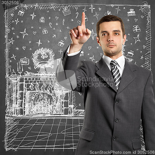 Image of Man Looking For Christmas Gifts