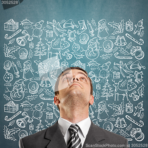 Image of Man Looking For Christmas Gifts