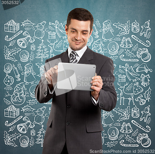 Image of Man Looking For Christmas Gifts