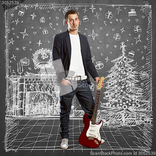Image of Man Looking For Christmas Gifts