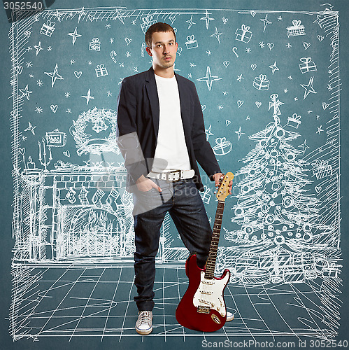 Image of Man Looking For Christmas Gifts