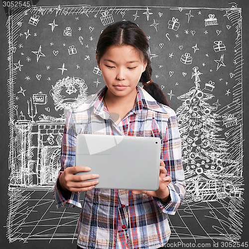 Image of Woman Looking For Christmas Gifts
