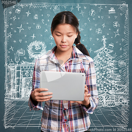 Image of Woman Looking For Christmas Gifts