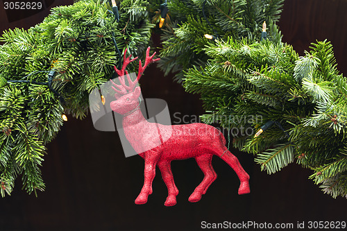 Image of decoration deer Christmas market