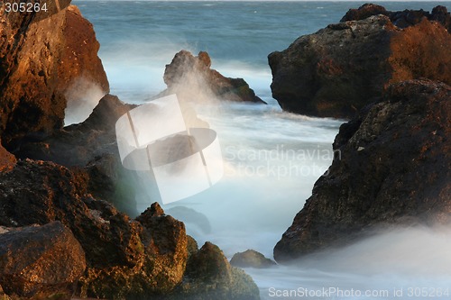 Image of Stones and sea surf