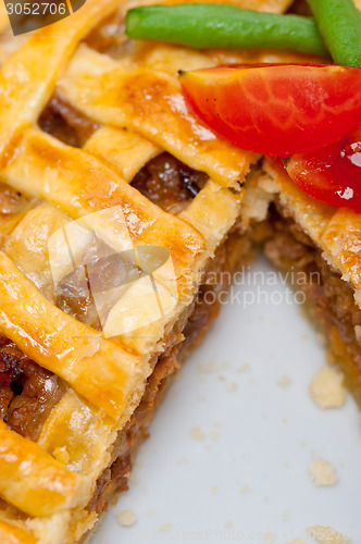 Image of home made beef pie