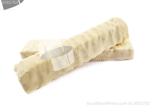 Image of White chocolate bar with filling