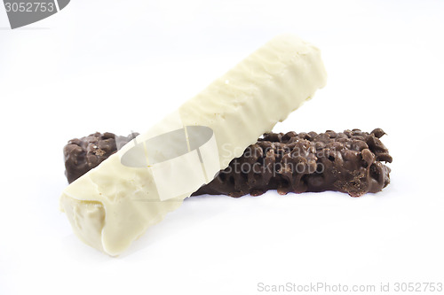 Image of White chocolate bar with filling