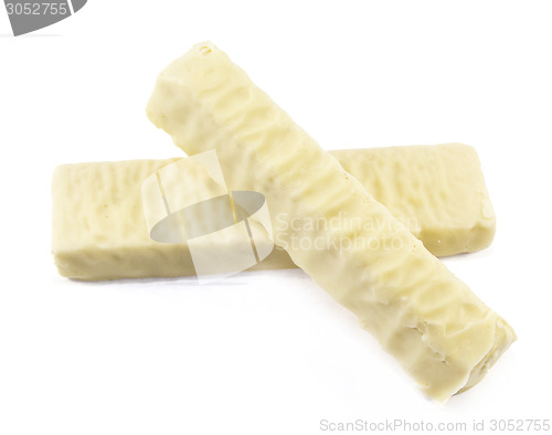 Image of White chocolate bar with filling
