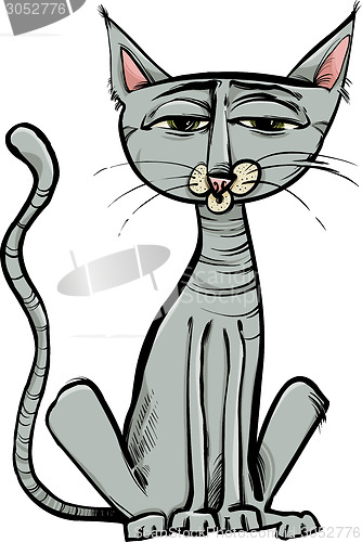 Image of cute cat character sketch cartoon