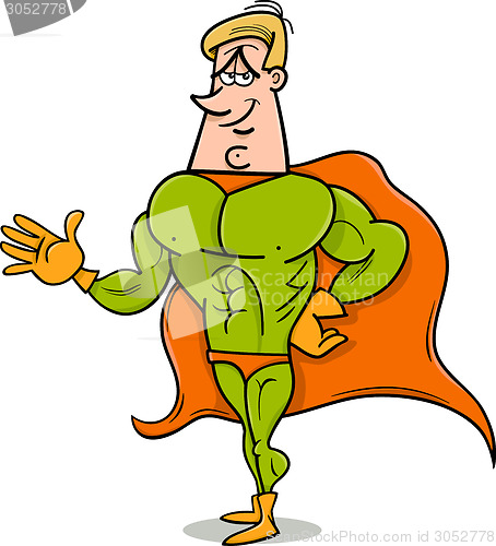 Image of superhero cartoon illustration