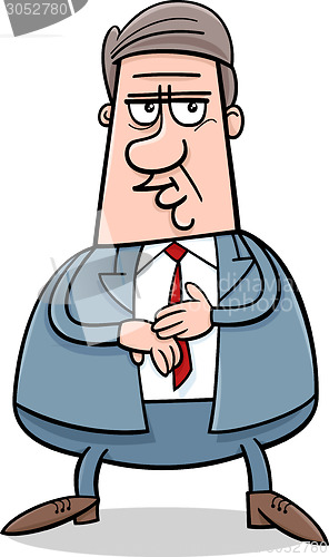 Image of businessman character cartoon illustration