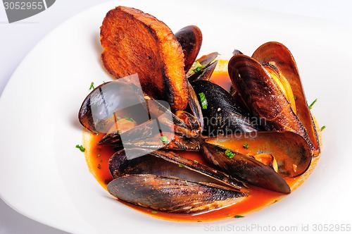 Image of Mussels in italian rustic style