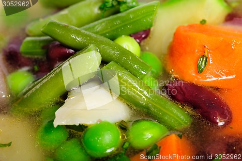 Image of Vegetable soup macro
