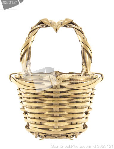 Image of empty wicker basket 