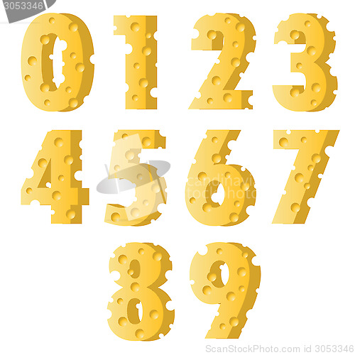 Image of cheese numbers