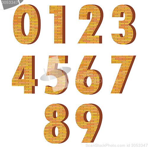 Image of brick numbers