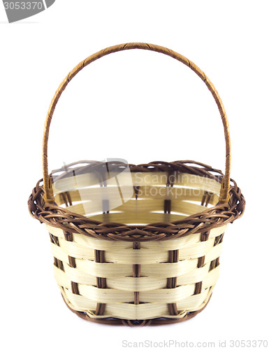 Image of empty wicker basket 