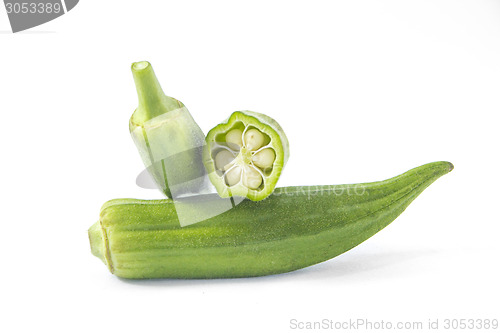 Image of Pile of fresh okra