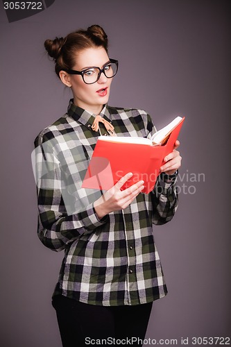 Image of Girl with book