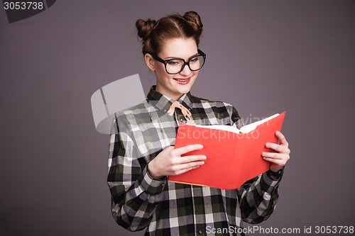Image of Girl with book