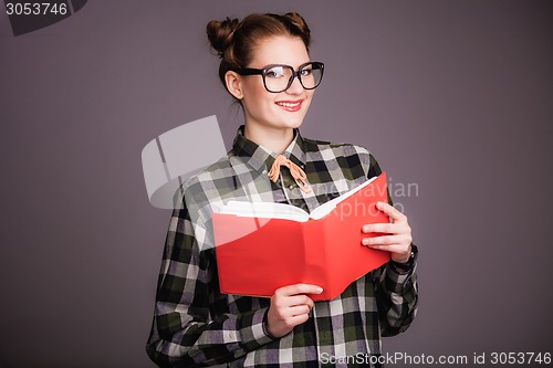 Image of Girl with book